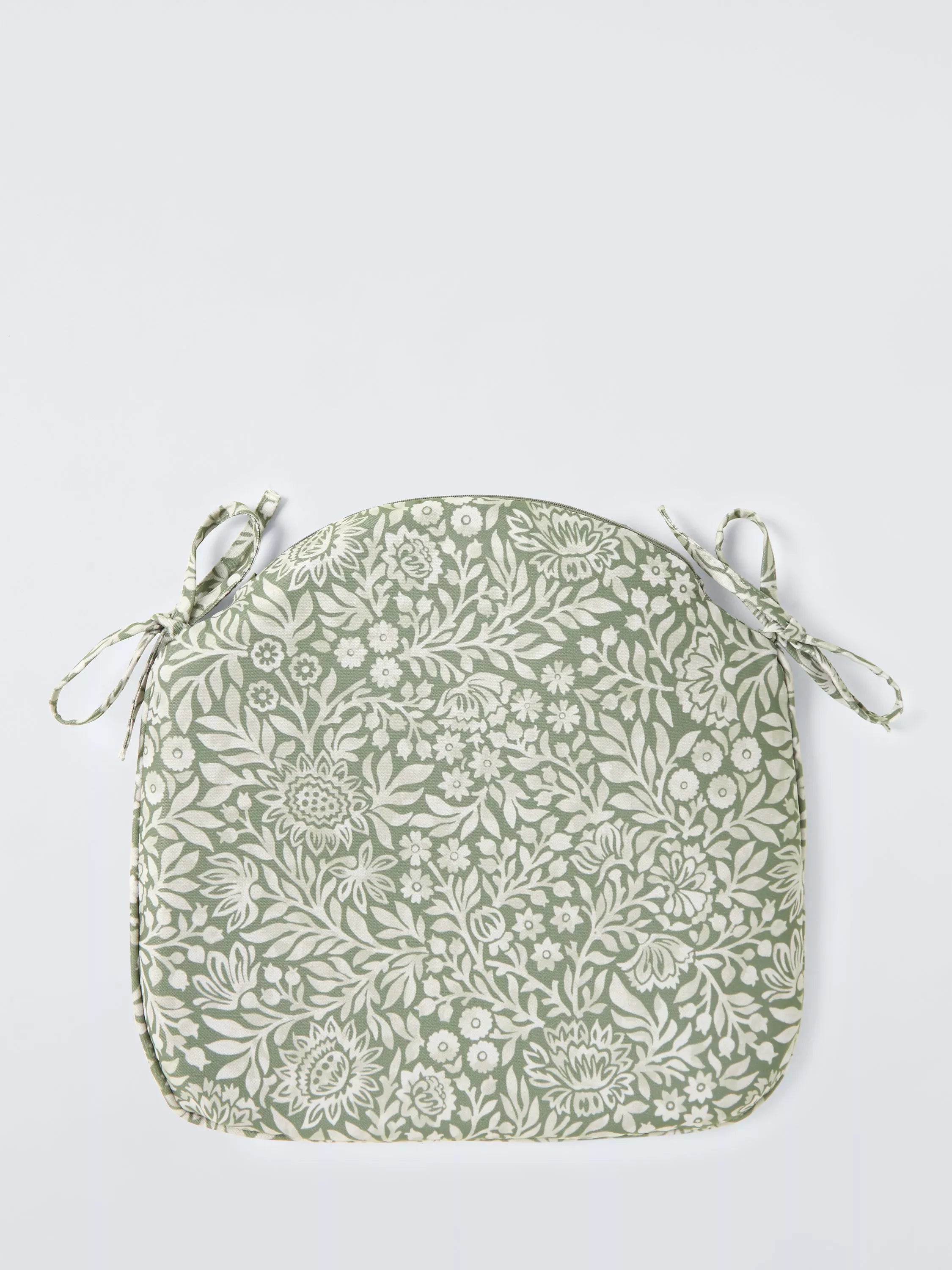 John Lewis Hidcote Seat Pad, Green