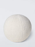 John Lewis Boucle Sphere Cushion, Marshmallow