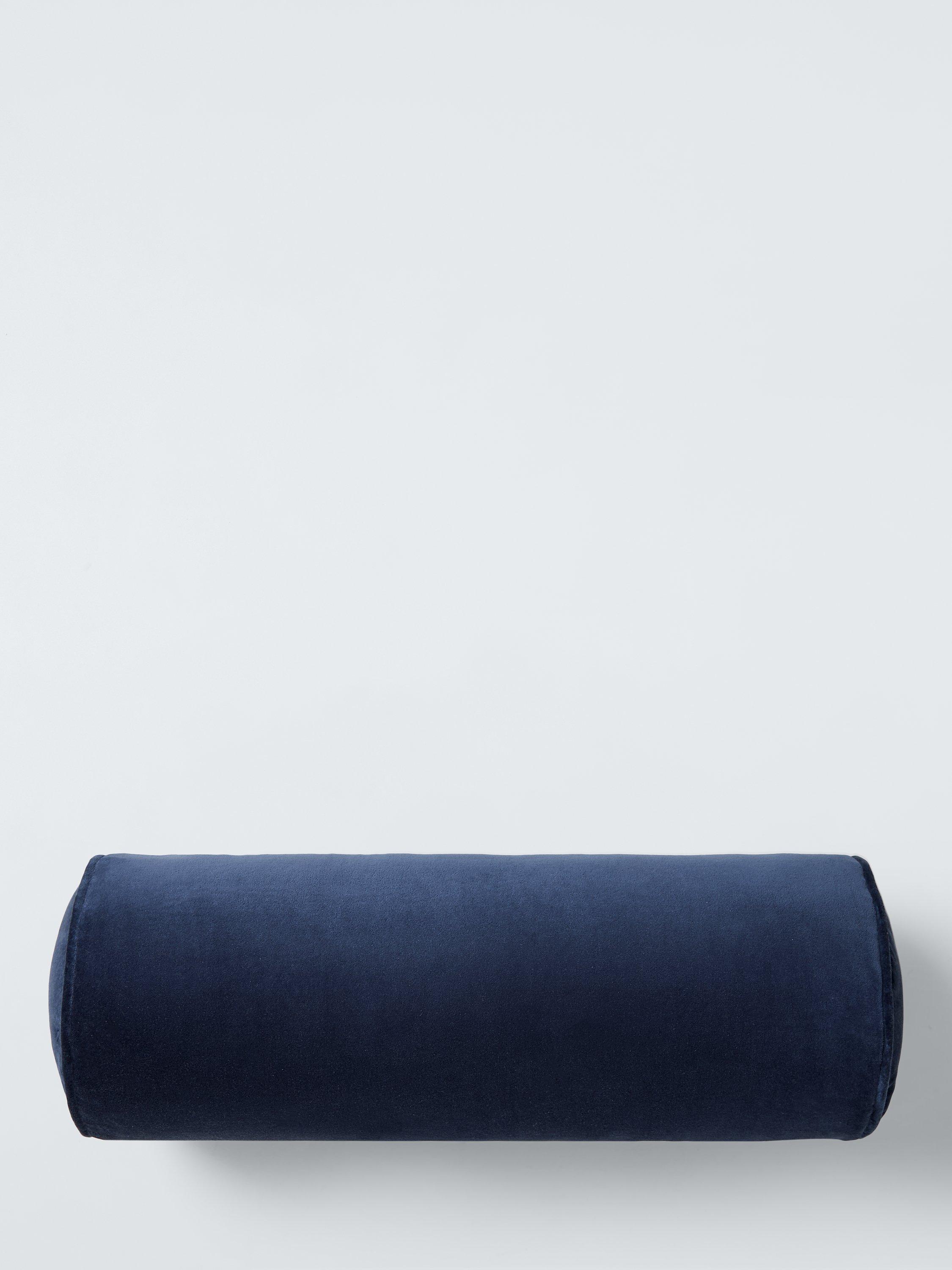 John Lewis cotton velvet bolster cushion L55cm - British product