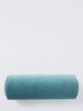 John Lewis Cotton Velvet Bolster Cushion, Teal