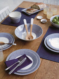 Royal Doulton Pacific dot porcelain dinnerware set blue 16 piece (British brand)