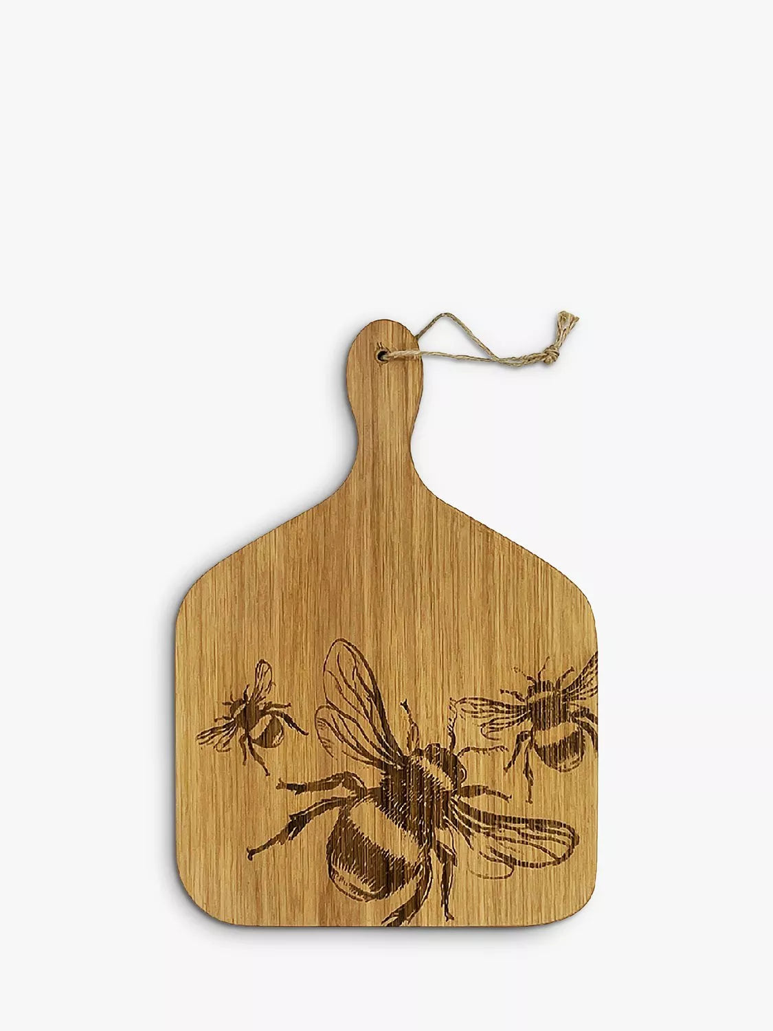 Selbrae House oak paddle board with bee engraving, imported from the UK