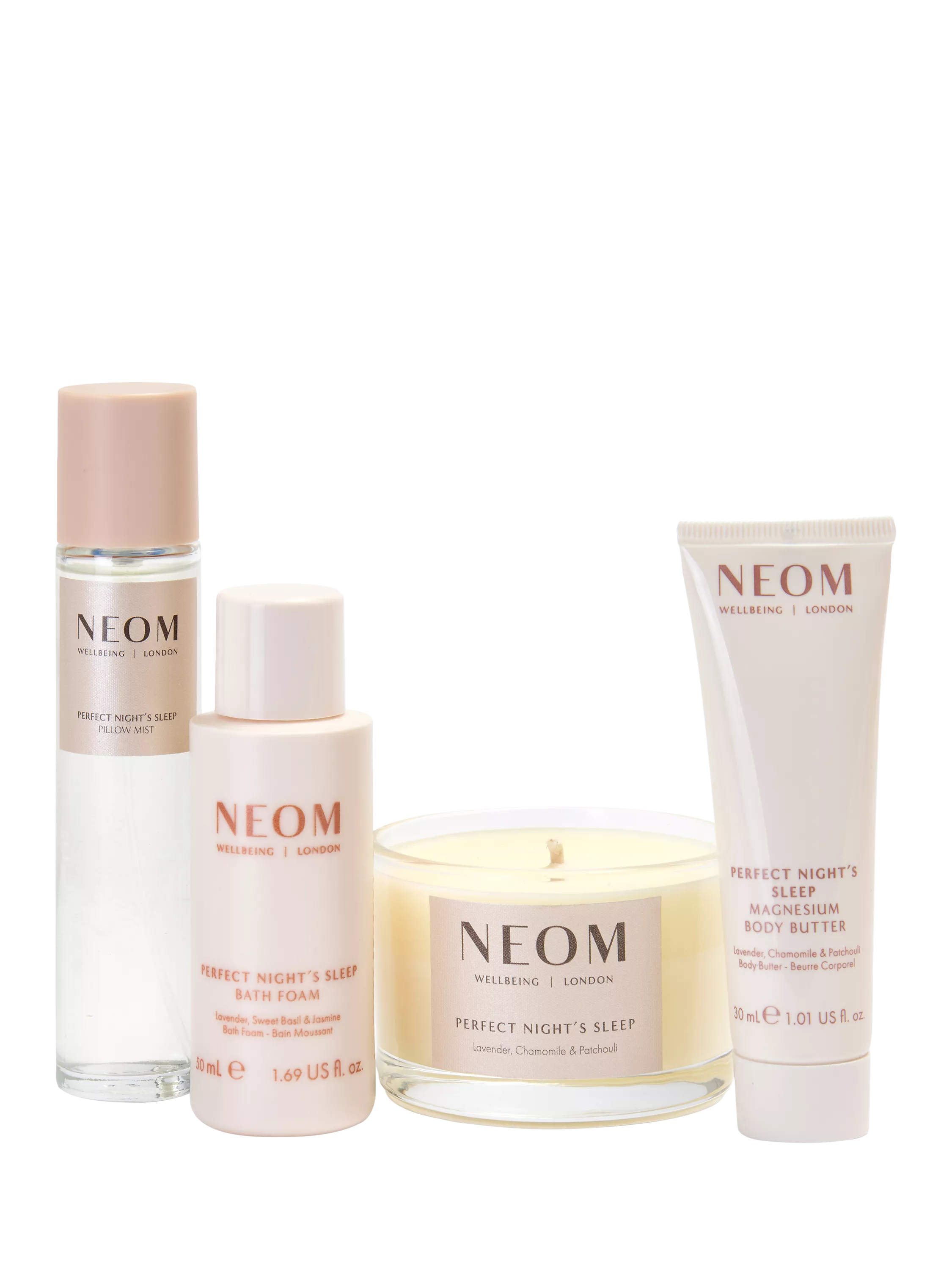 NEOM Perfect Sleep Discovery Set sleep aid kit, imported from the UK