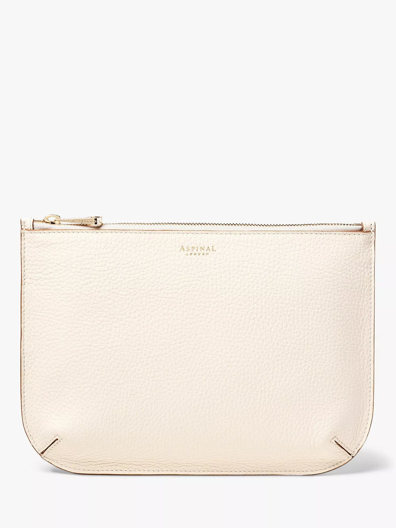 Aspinal of London Large Ella Pebble Grain Leather Pouch