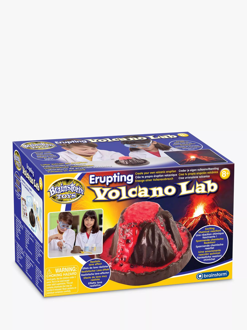 Brainstorm erupting volcano science kit for kids (British brand)
