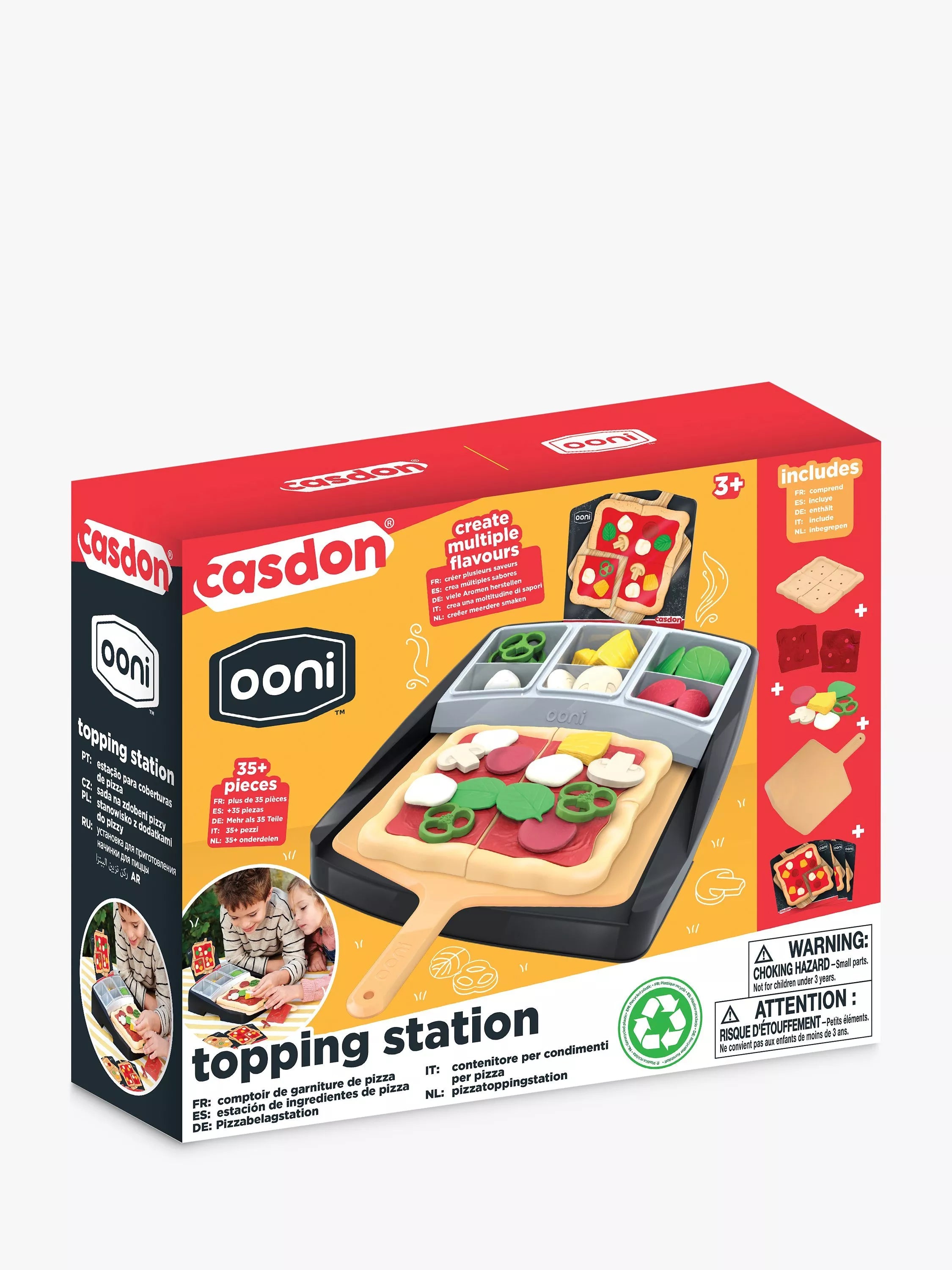 Casdon Ooni pizza topping station toy, imported from the UK