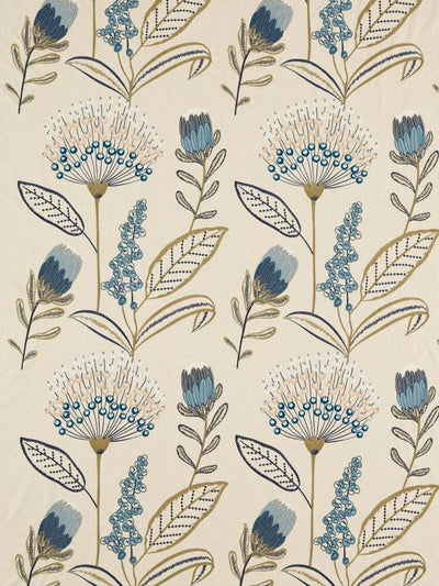 John Lewis Clarke & Clarke Protini Embroidered Floral Furnishing Fabric 125cm x 30m- Buy online at McGrocer