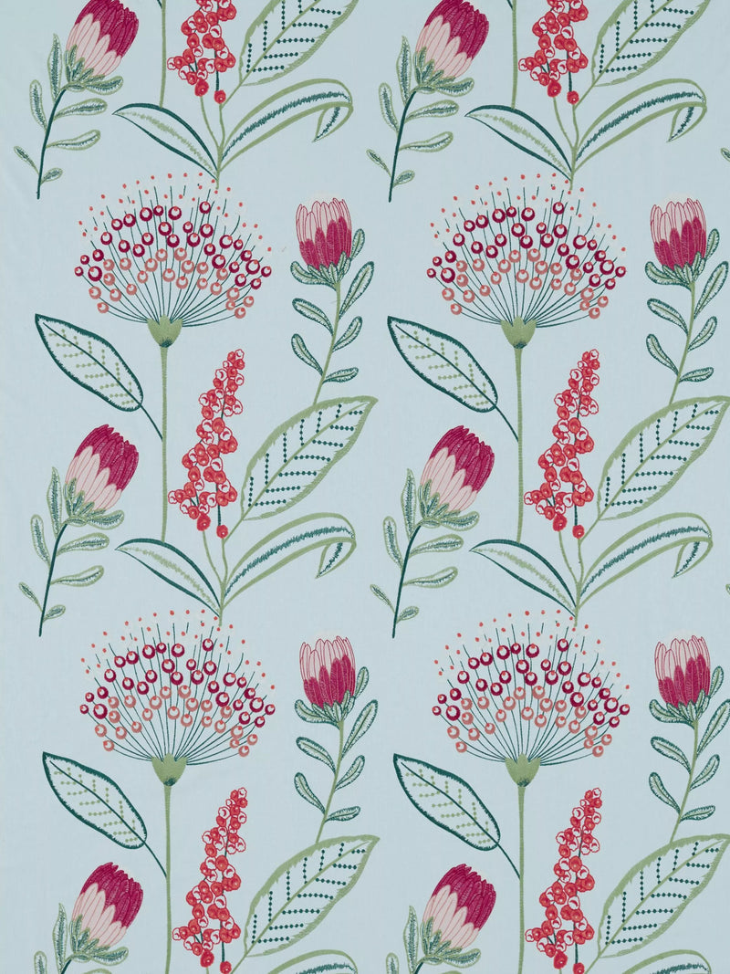 Clarke & Clarke Protini Embroidered Floral Furnishing Fabric 125cm x 30m