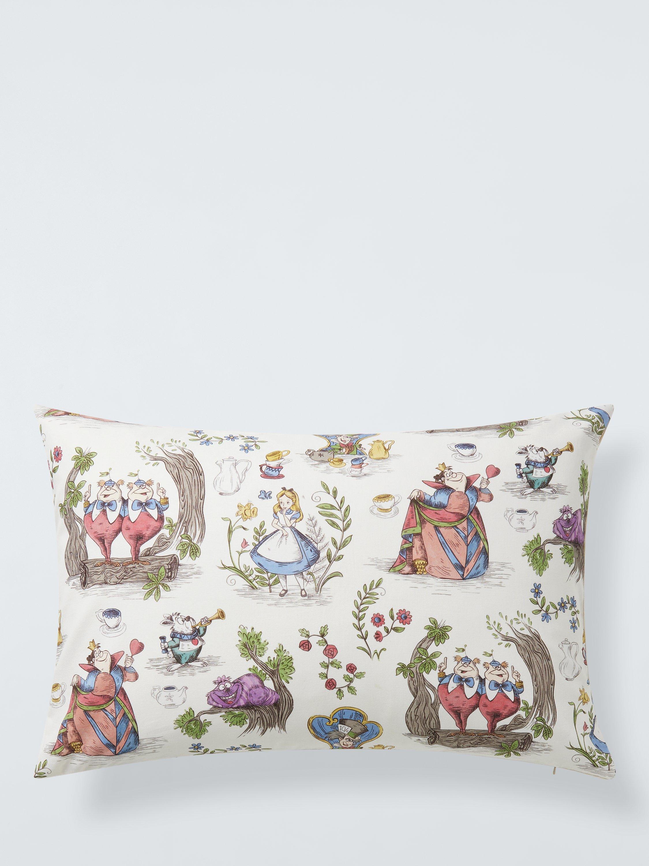 Disney Home x Sanderson Alice in Wonderland multi cushion - British product