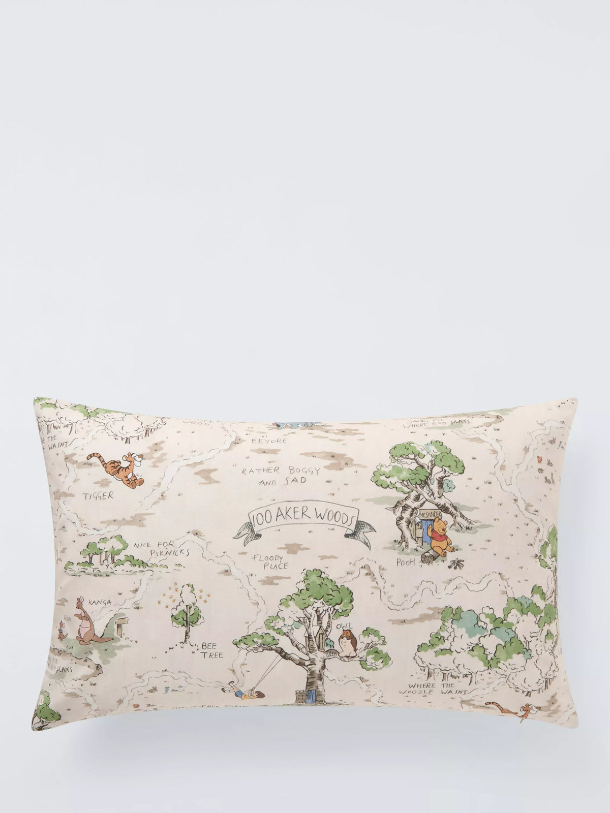 Sanderson Winnie the Pooh cushion Hundred Acre Wood 40x60cm - British product