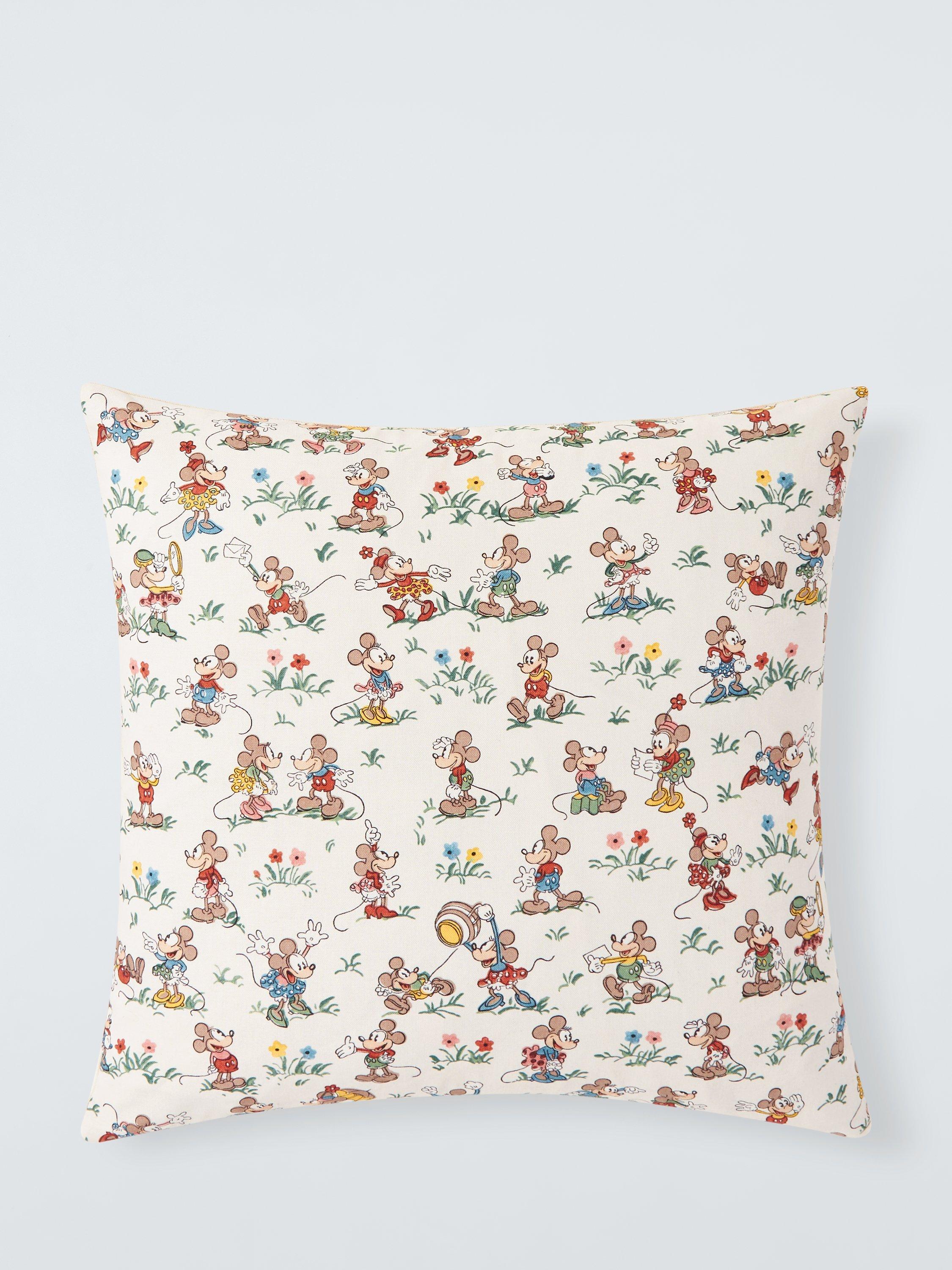 Disney Home x Sanderson Mickey and Minnie cushion in multi design - British product