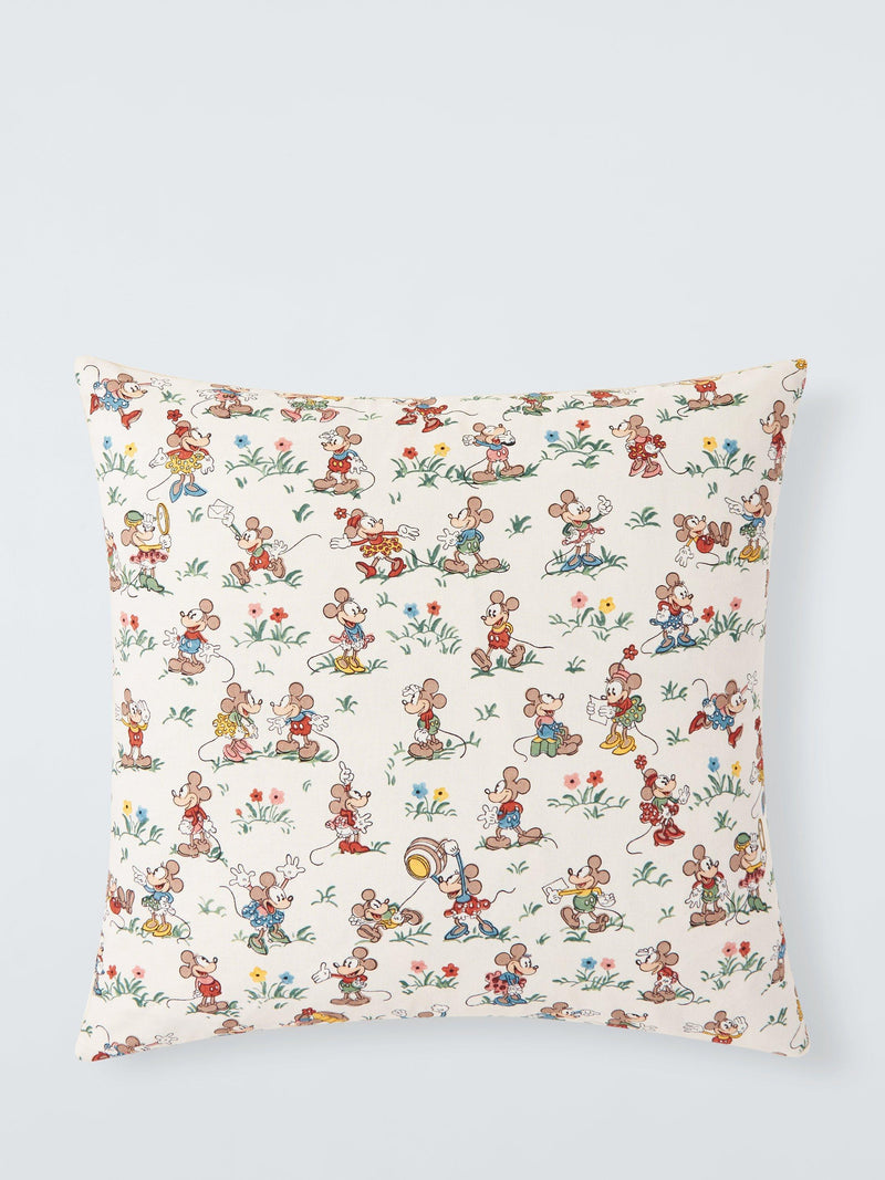 Disney Home x Sanderson Mickey and Minnie cushion in multi design - British product