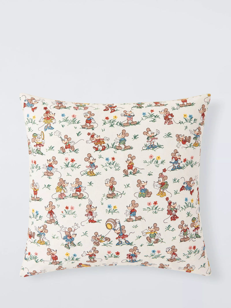 Disney Home x Sanderson Mickey and Minnie cushion in multi design - British product