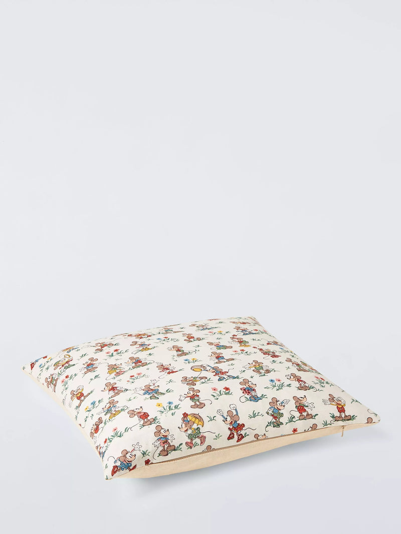 Disney Home x Sanderson Mickey and Minnie cushion in multi design - British product