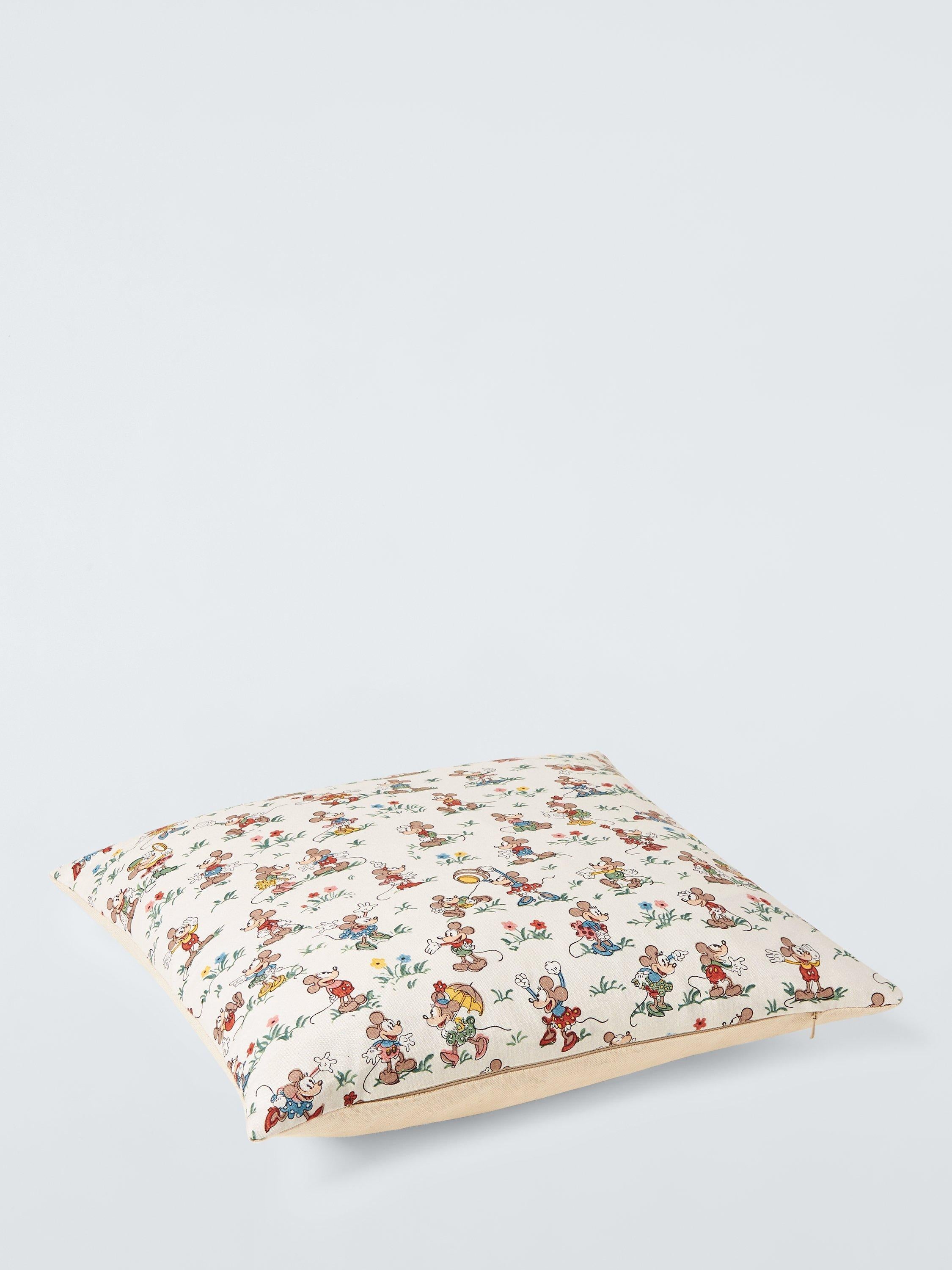 Disney Home x Sanderson Mickey and Minnie cushion in multi design - British product