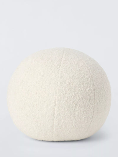 John Lewis John Lewis Boucle Sphere Cushion, Marshmallow