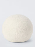 John Lewis Boucle Sphere Cushion, Marshmallow