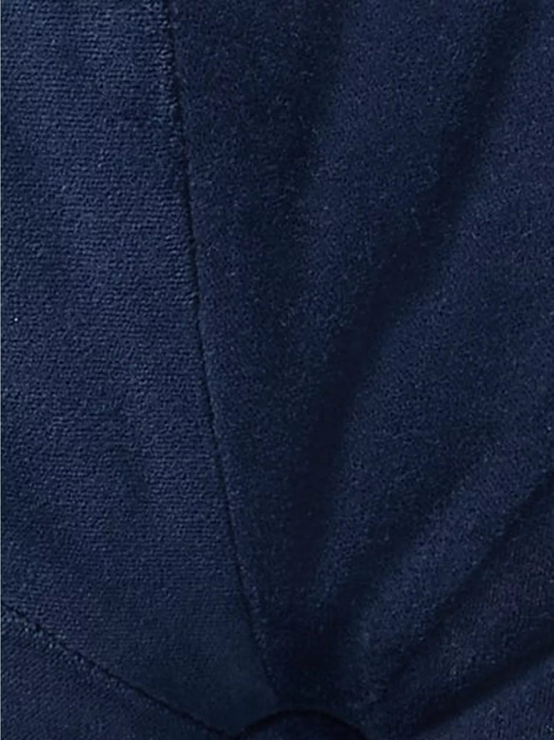 John Lewis Velvet Moroccan Round Cushion - Navy Blue