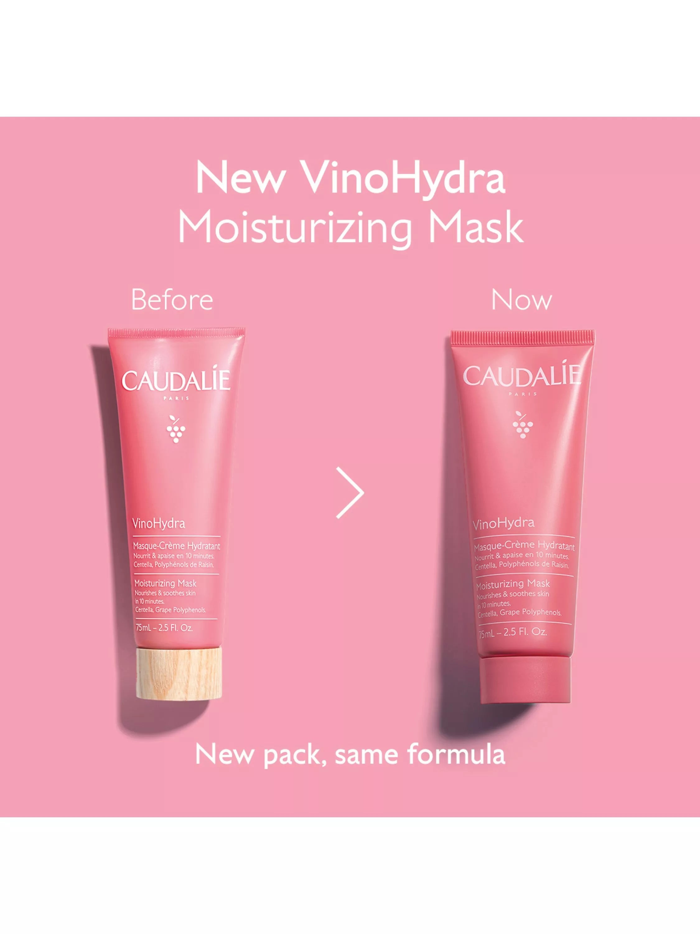 Caudalie VinoHydra moisturising mask 75ml, UK version