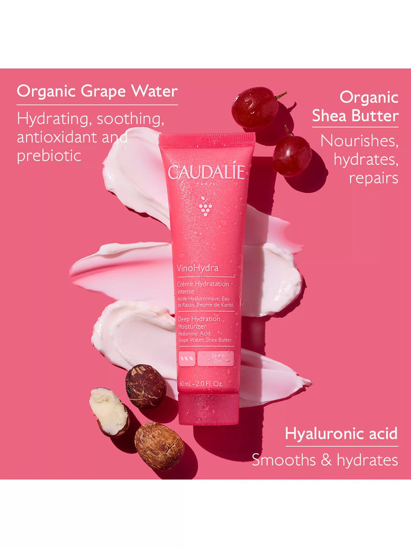 Caudalie VinoHydra S.O.S Deep Hydration Moisturiser 60ml, imported from the UK