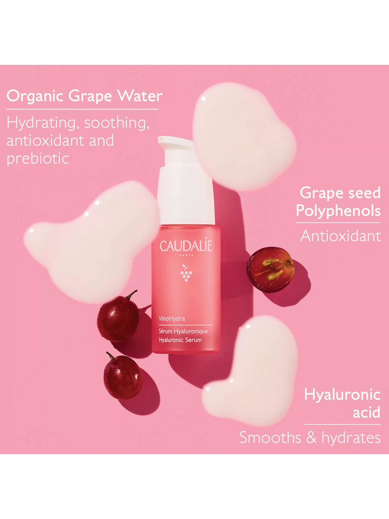 Caudalie VinoHydra hydrating hyaluronic serum 30ml (British brand)
