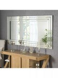 Yearn Cavello Bevelled Glass Rectangular Wall Mirror, Clear, 180 x 89cm