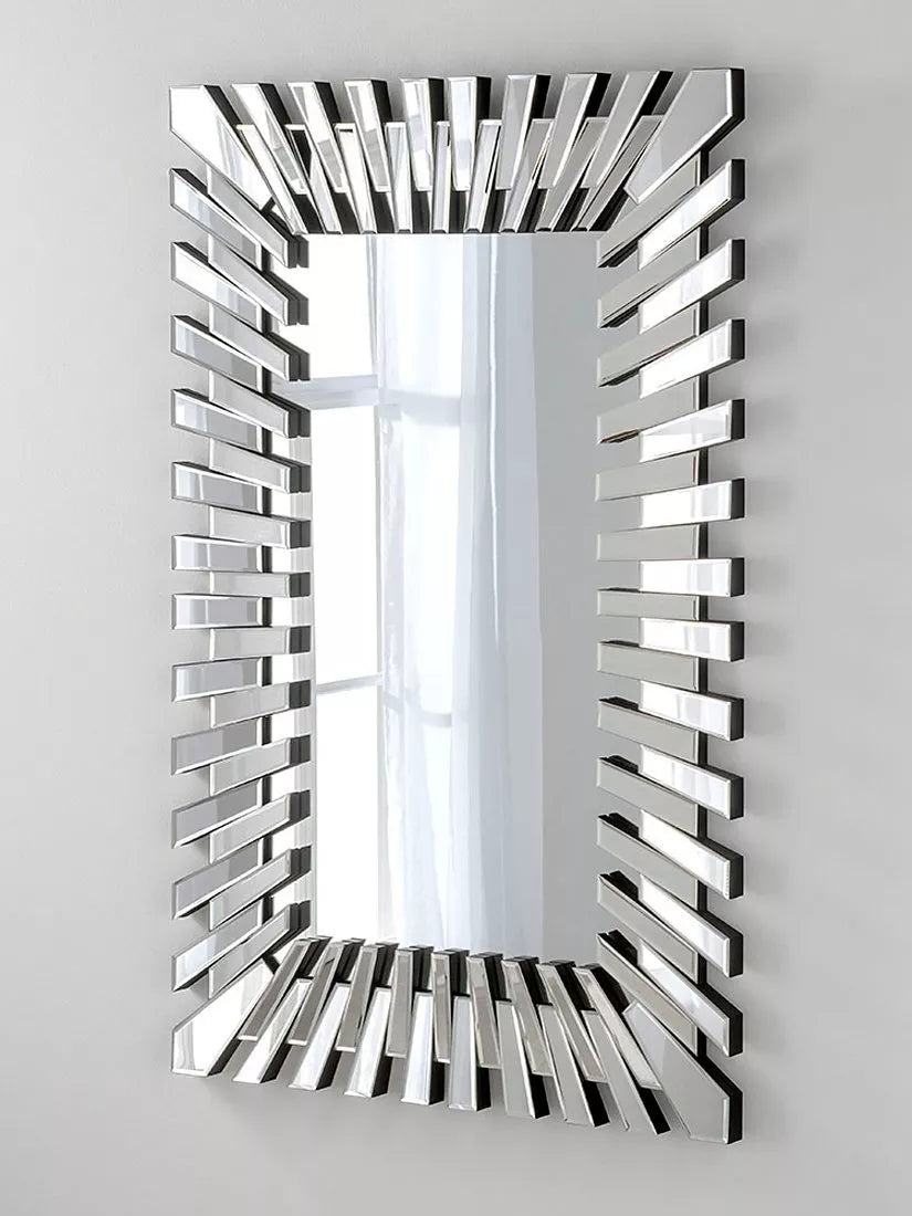 Yearn faceted bevelled glass wall mirror 120x80cm, UK version