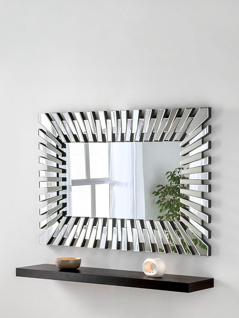 Yearn faceted bevelled glass wall mirror 120x80cm, UK version