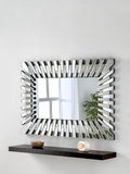 Yearn faceted bevelled glass wall mirror 120x80cm, UK version