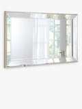 Yearn Champagner Facettenschliff Rechteckiger Wandspiegel, UK Version