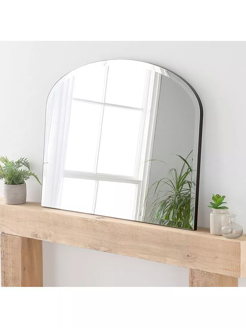 Yearn overmantel wall mirror wooden frame 69x91cm - British product