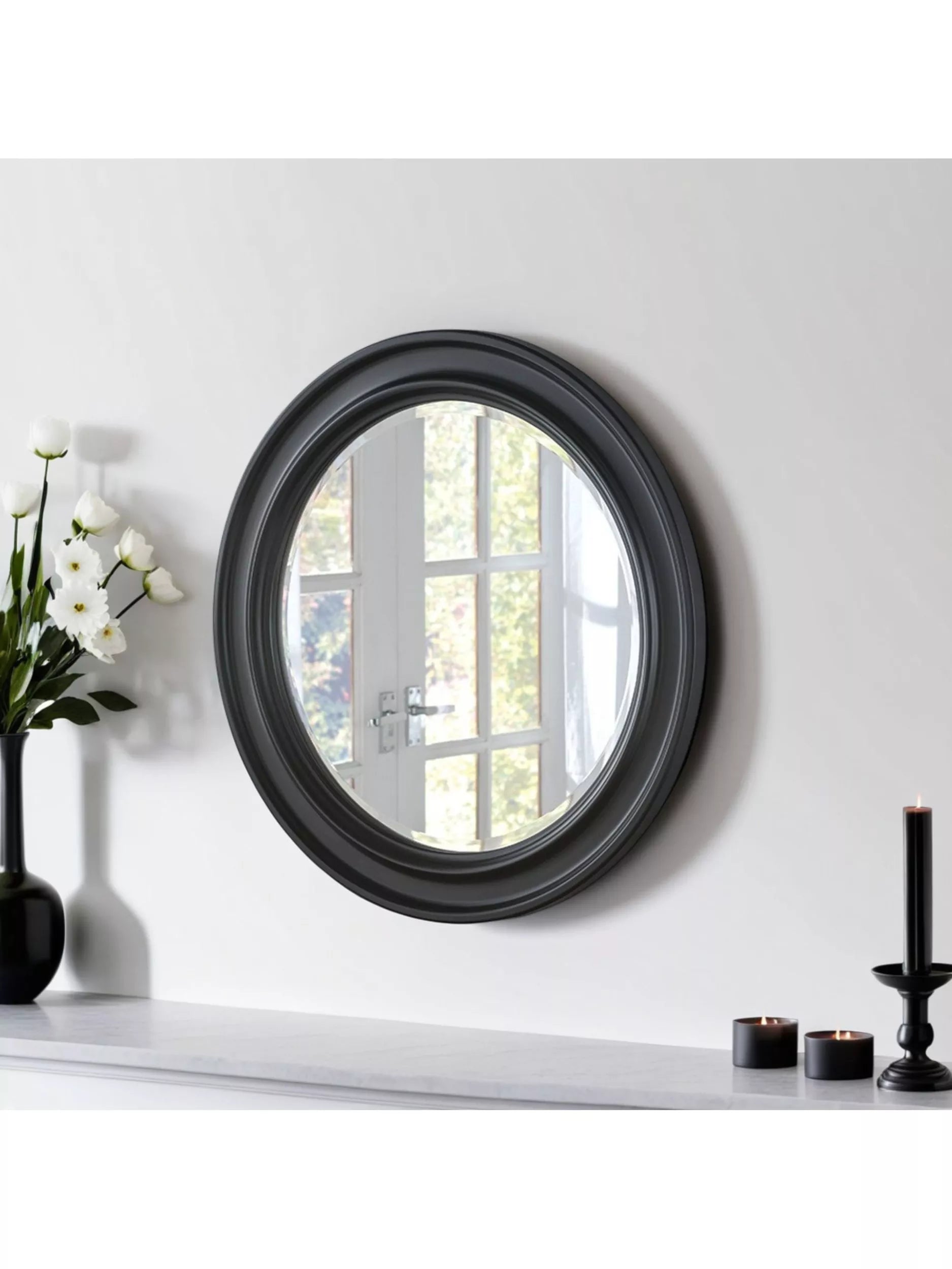 Yearn Denver round wall mirror 64.5cm, imported from the UK