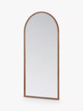 Yearn full-length mirror arched frame natural 180x80cm - British product
