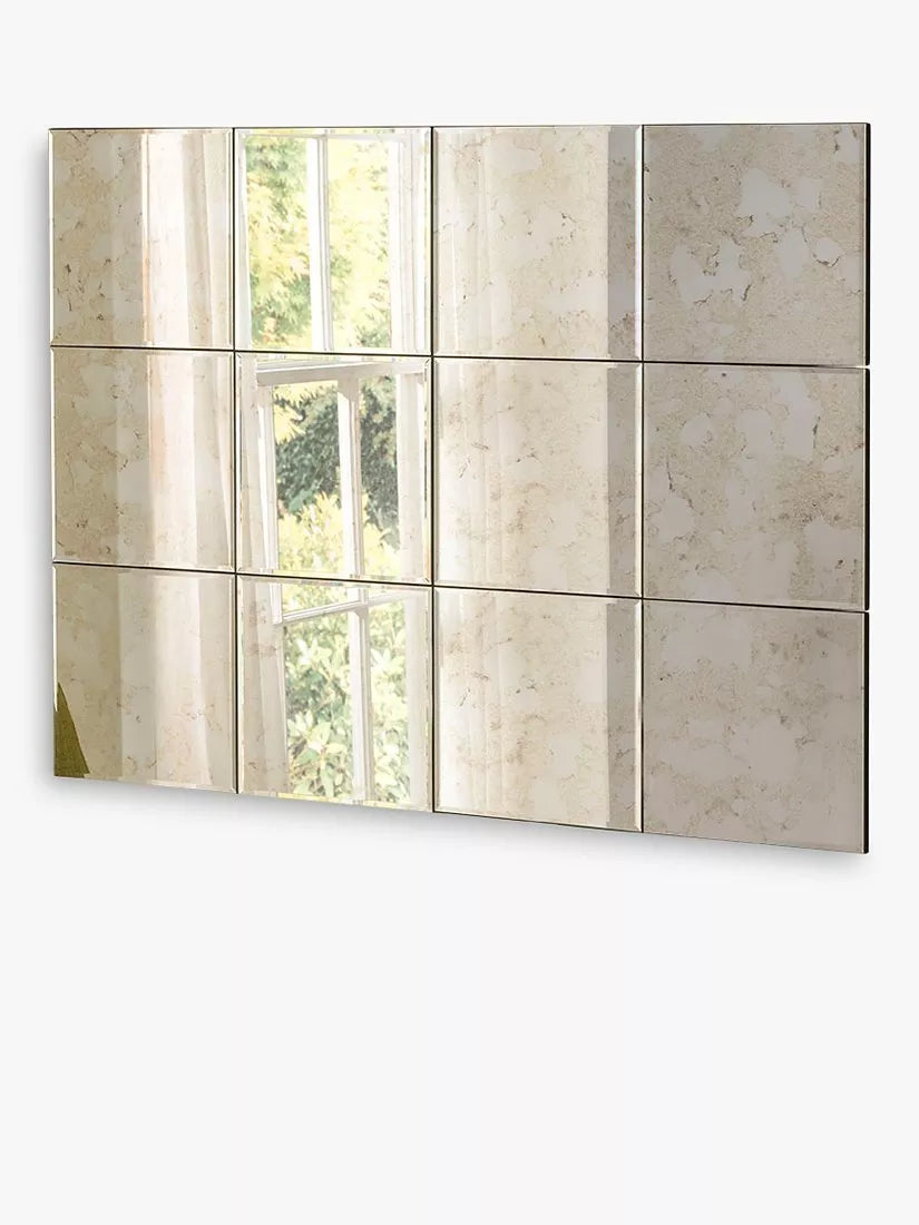 Yearn Manhattan bevelled glass wall mirror 123x92cm - British product