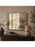 Yearn Manhattan bevelled glass wall mirror 123x92cm - British product