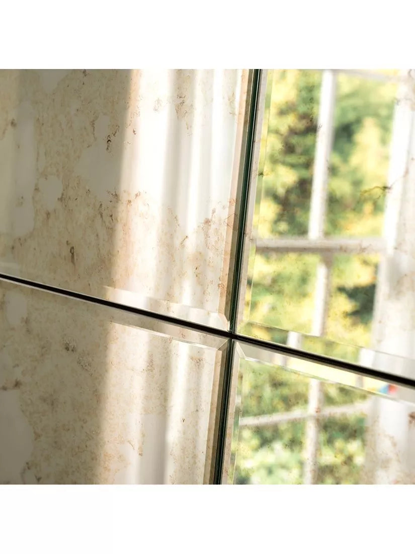 Yearn Manhattan bevelled glass wall mirror 123x92cm - British product