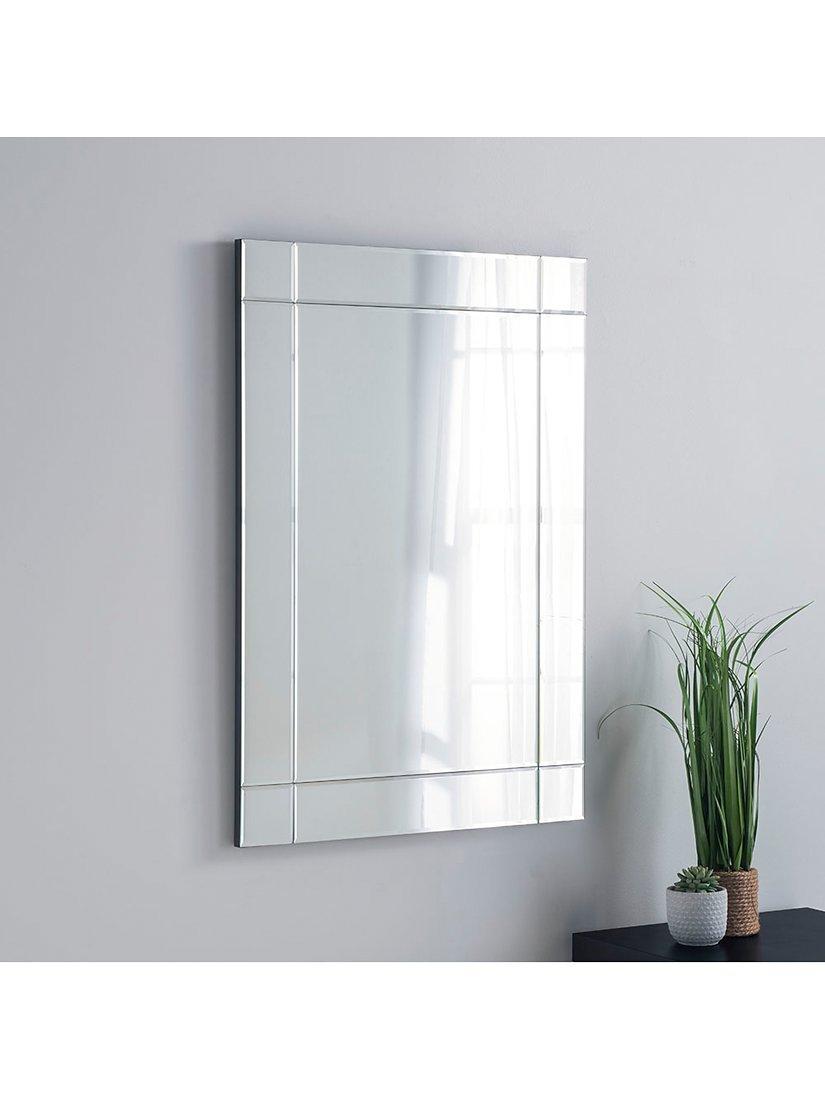 Yearn Oxford bevelled glass rectangular mirror 100x70cm, imported from the UK