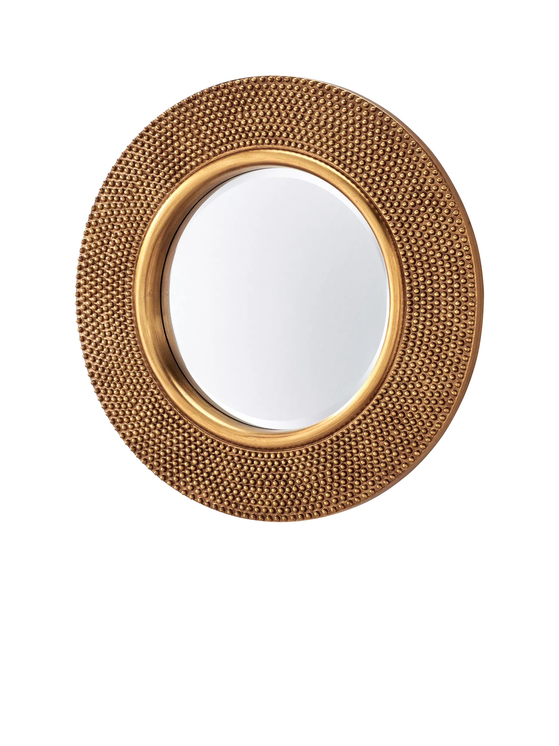 Yearn studded round wall mirror 79cm, imported from the UK