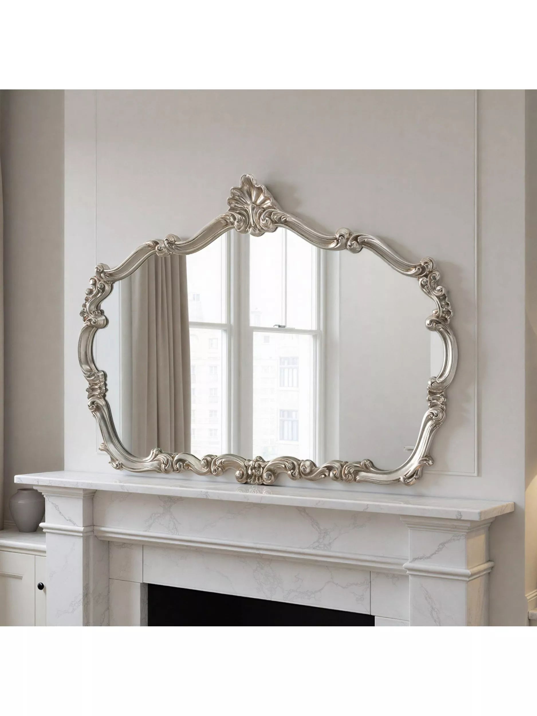 Yearn Renaissance Overmantel Wall Mirror, 81 x 122cm
