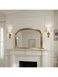 Yearn Ribbed Overmantel Wall Mirror, 77 x 112cm