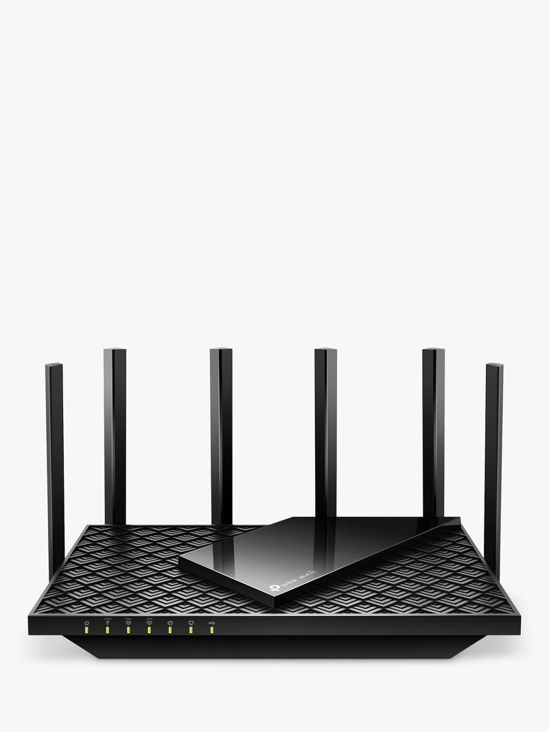 TP-Link Archer AXE75 tri-band Wi-Fi 6E router, imported from the UK
