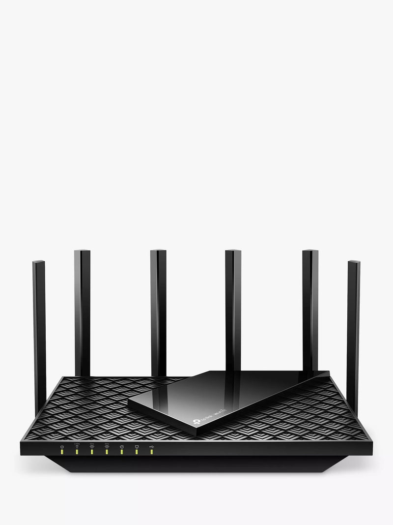 TP-Link Archer AXE75 tri-band Wi-Fi 6E router, imported from the UK