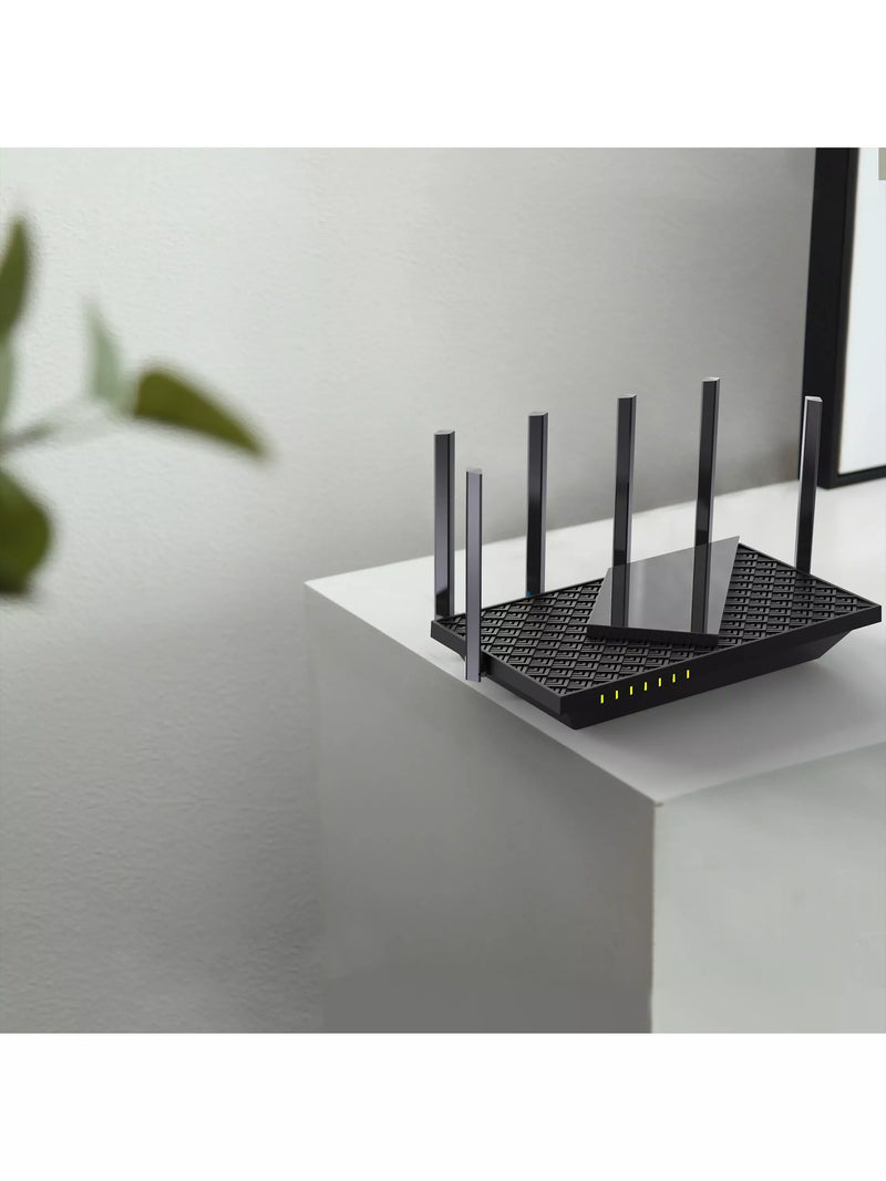 TP-Link Archer AXE75 tri-band Wi-Fi 6E router, imported from the UK