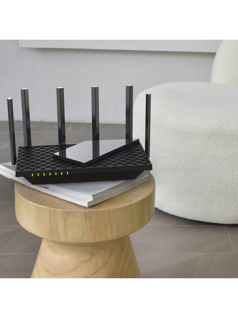 TP-Link Archer AXE75 tri-band Wi-Fi 6E router, imported from the UK