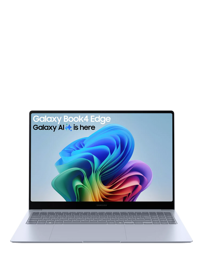 John Lewis Samsung Galaxy Book4 Edge Laptop, Snapdragon X Elite Processor, 16GB RAM, 512GB SSD, 16 3K Touch Screen, Sapphire Blue- Buy online at McGrocer