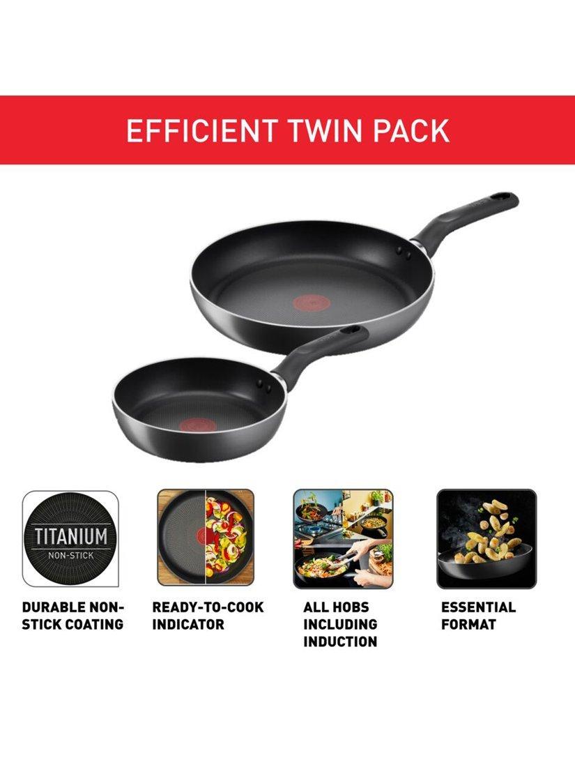 Tefal Non-Stick Frying Pan Set 2 Piece (British brand)