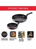 Tefal Non-Stick Frying Pan Set 2 Piece (British brand)