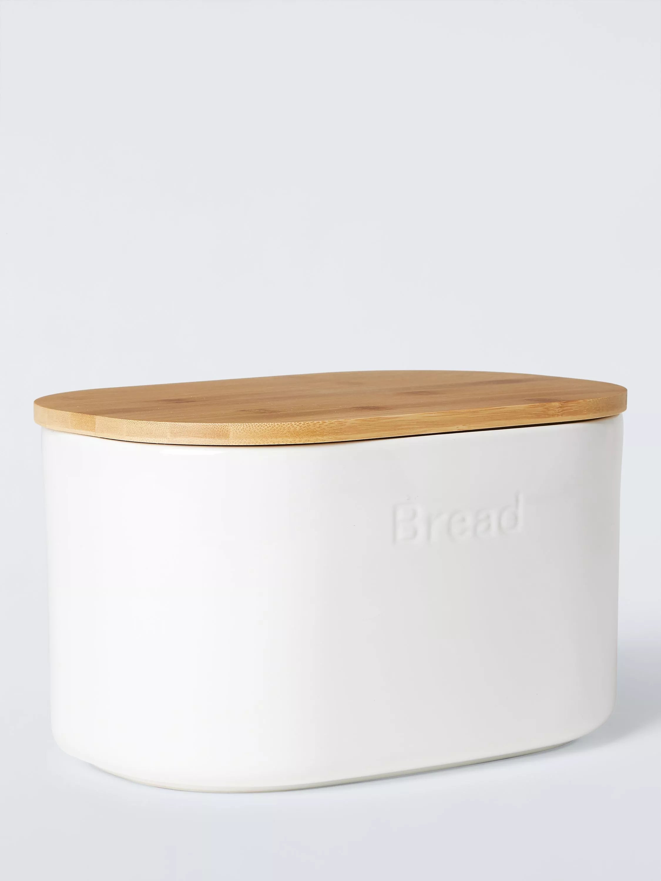John Lewis stoneware bread bin white, UK version