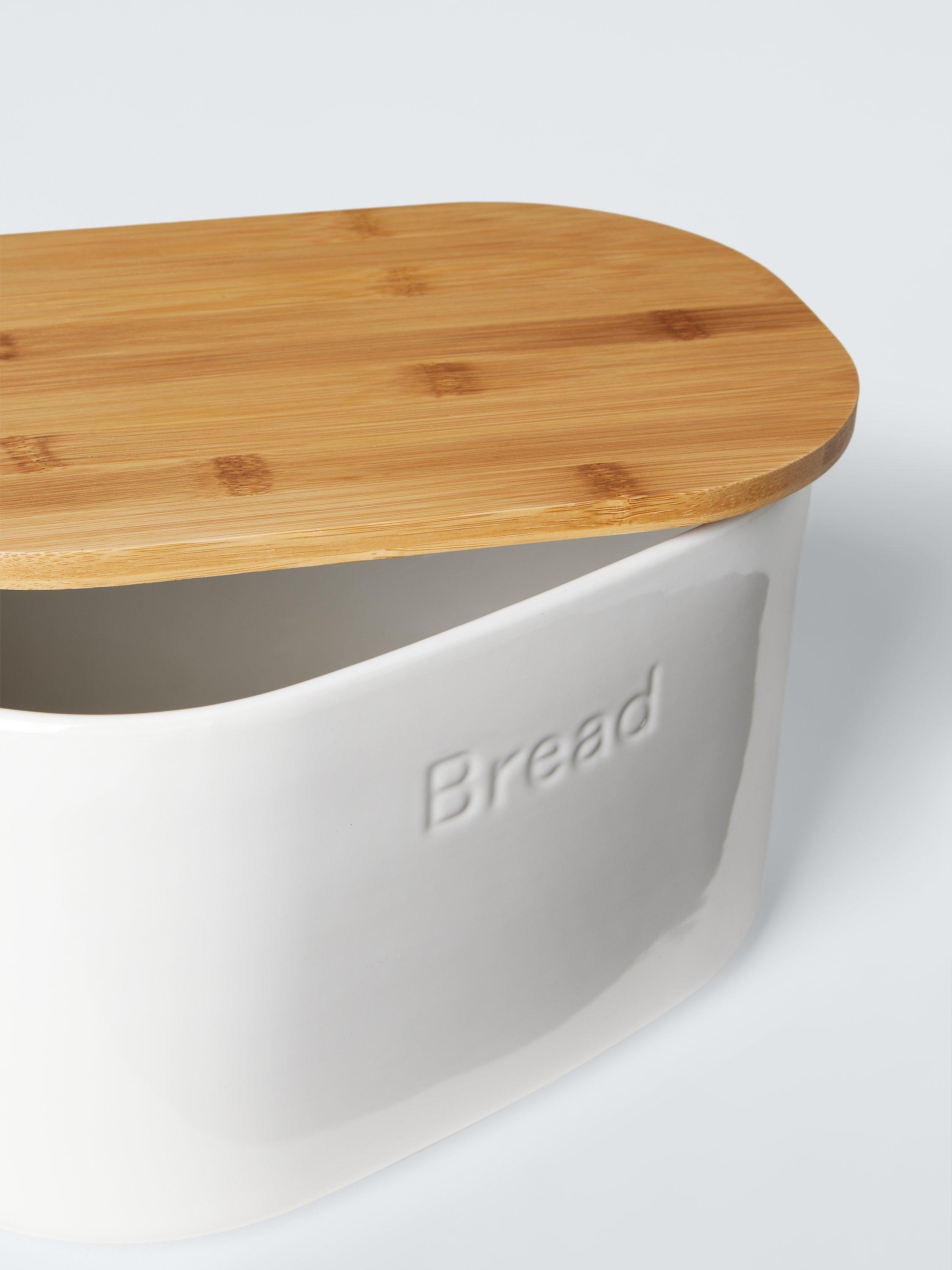 John Lewis stoneware bread bin white, UK version