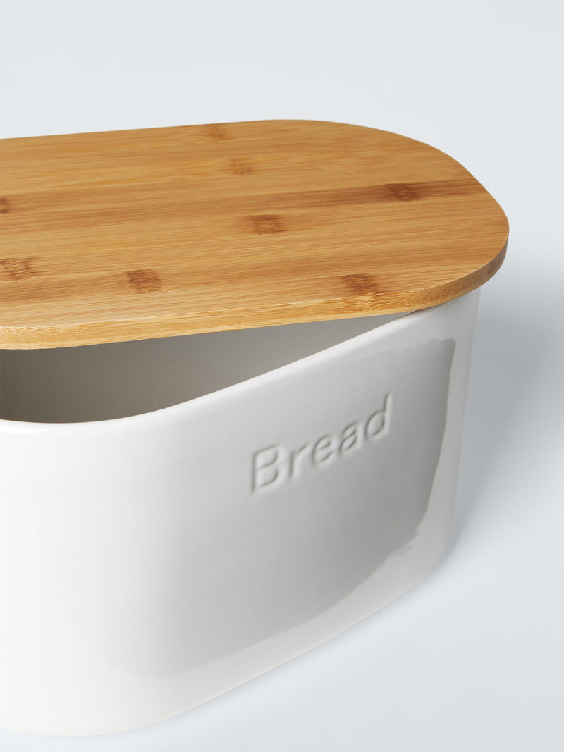 John Lewis stoneware bread bin white, UK version